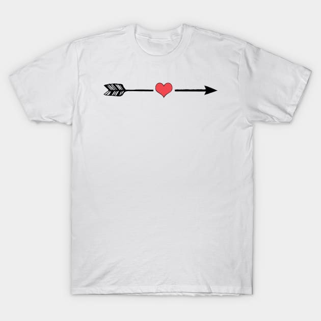 Arrows and heart T-Shirt by TimmyTurner1